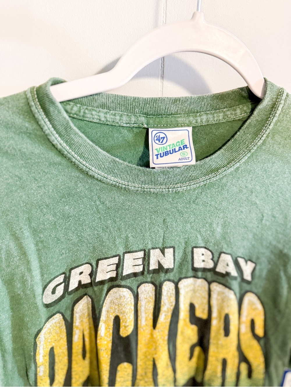 NWT 47 Brand Green Bay Packers Vintage Long Sleeve T-shirt - Picture 8 of 9